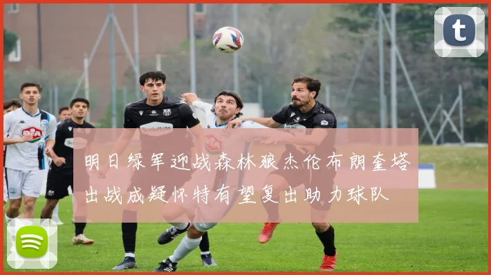 明日绿军迎战森林狼杰伦布朗奎塔出战成疑怀特有望复出助力球队